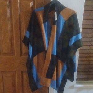 White House Black Market Multicolor Poncho